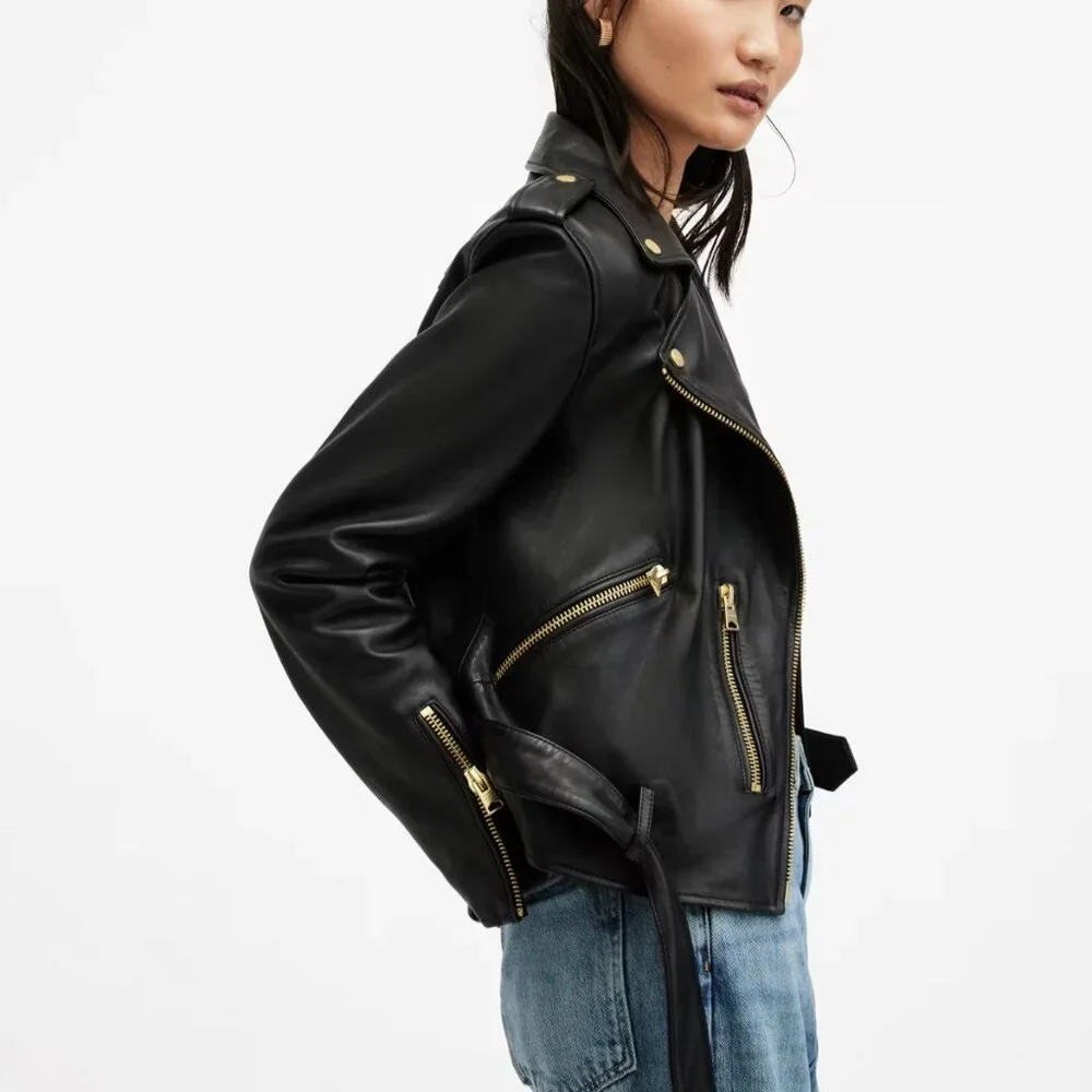 Balfern Leather Biker Jacket - Picture 5 of 7